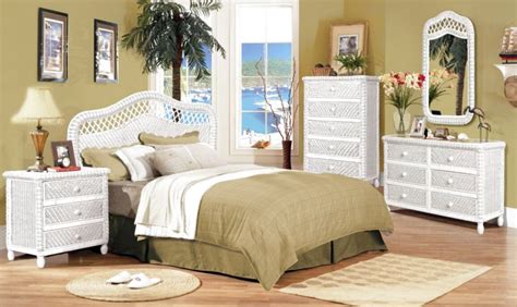 White Wicker Bedroom Furniture For Sale Henry Link Wicker Bedroom