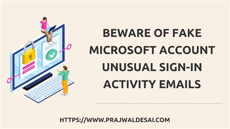 fake microsoft account unusual sign  activity emails