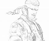 Solid Snake Gear Metal Views Coloring sketch template