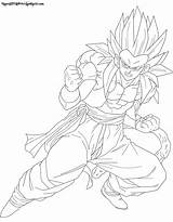 Gotenks Ss4 Dbz Ssj3 Ssj4 Lineart sketch template