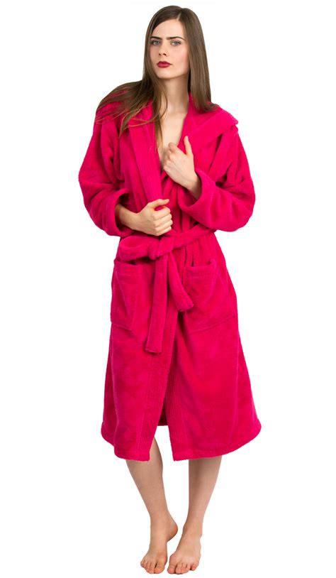 towelselections womens robe plush fleece hooded spa bathrobe ebay