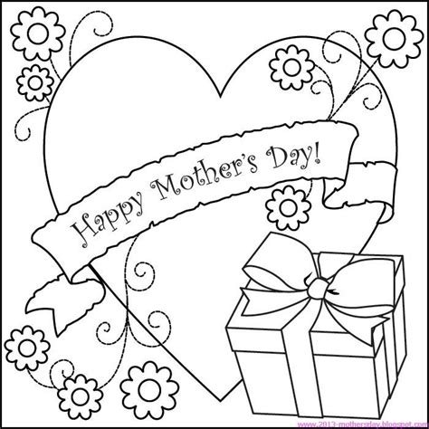 images  happy mothers day color sheets  pinterest