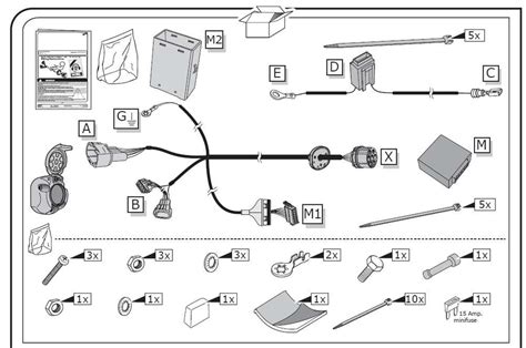 towbar electrics wiring diagram  pin