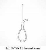 Noose Hangman Knot Freeart Rope sketch template