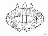 Advent Wreath Avent Couronne Adventskranz Supercoloring Catholic sketch template