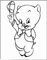 Cliparts Coloring Tunes Looney Pages Pig Porky Favorites Add Cartoon sketch template