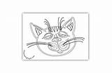 Coloring Sleepy Tomcat Cat Pages sketch template
