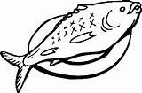 Fried Ikan Clipart Clipartix Cantik Pewarna Ringkasan Seafood sketch template