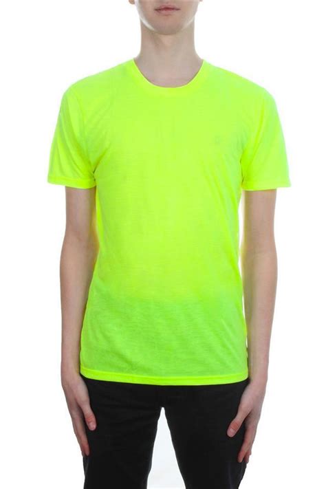 mens neon  shirt  brave soul bright plain colours crew neck top ebay