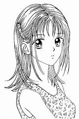 Anime Coloring Pages Manga Colorare sketch template