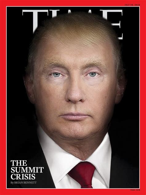 time magazine cover features eerie portrait of trump putin face mashup