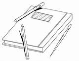Coloring Pages Template Stapler Book Pen sketch template