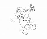 Hammer Bro Coloring Attack Pages Printable Mario sketch template