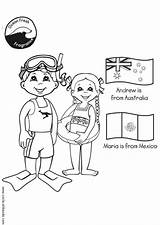 Coloring Swimming Pages Printable Large Edupics sketch template