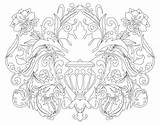 Luxurious Paisley Wrapping sketch template