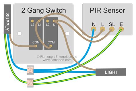 wiring diagram  pir light wiring draw  schematic