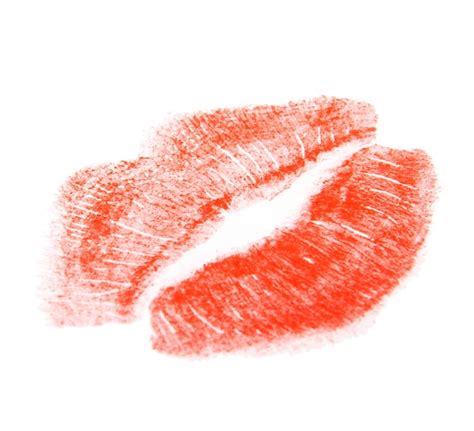 Premium Photo Lipstick Kiss Stain Isolated On White