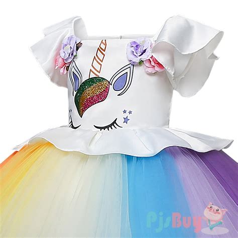 unicorn dress girls unicorn costume party and birthday dress in multiple