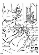 Sofia Coloring Pages First Flora Merryweather Fauna Princess Disney sketch template