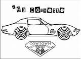 Coloring Pages Corvette Chevy Logo Template sketch template