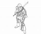 Deathstroke Arkham Deadshot Origins Coloringhome sketch template