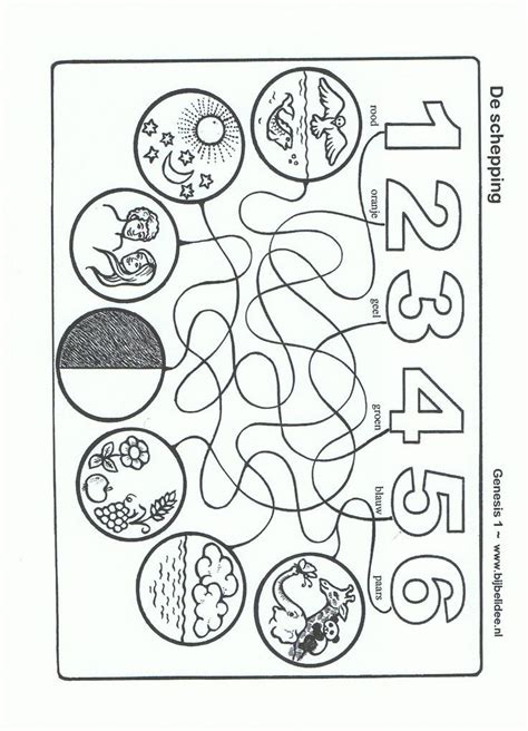 creation coloring pages preschool febi art