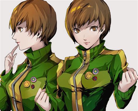 Pertex 777 Satonaka Chie Persona Persona 4 Highres 1girl Breasts