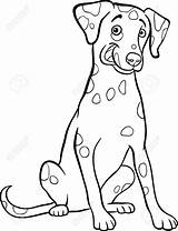 Clipart Dog Dalmatian Coloring Clip Pages Dalmatians Clipartmag Library Cute sketch template