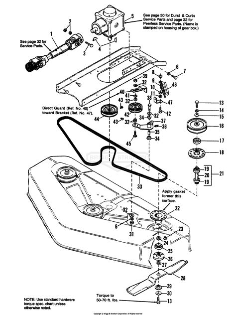 simplicity   mower deck parts diagram   mower arbor drive group