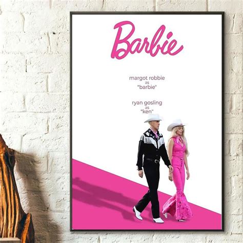 margot robbie  ryan gosling barbie   poster bunbotee