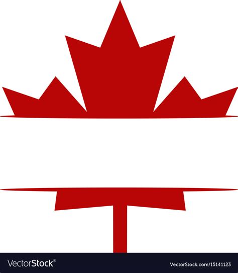 canada logo template royalty  vector image