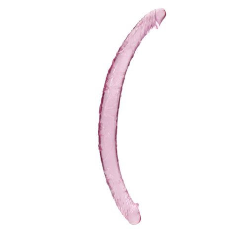 Female Double Ended Dildo Penis Flexible G Spot Clitoral Massage Adult