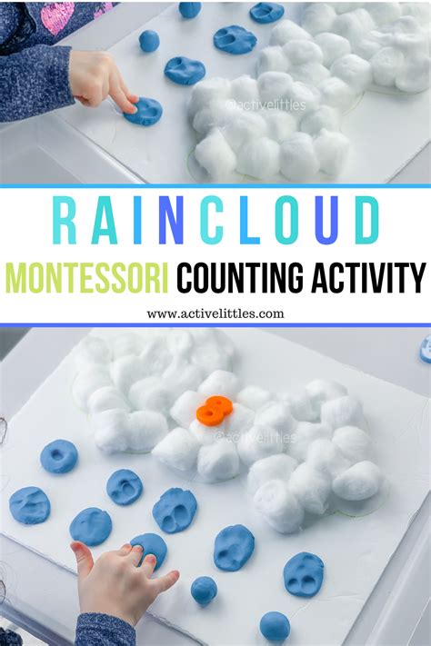 rain cloud montessori activities  preschool active littles