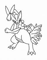 Swampert sketch template