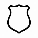 Clipart Police Shield Badge Clip Officer Deputy Blank Library sketch template