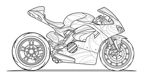 motorcycle coloring book  adults motorcycle coloring book