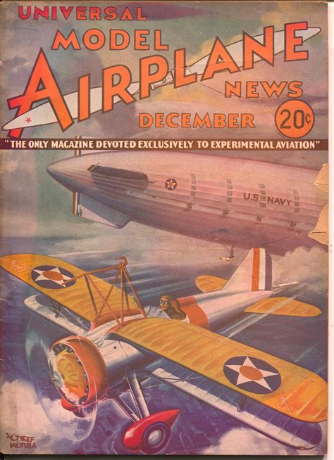 model airplane news december  pulp covers