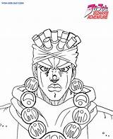 Jojo Jojos Colorare Bizzarre Avventure sketch template