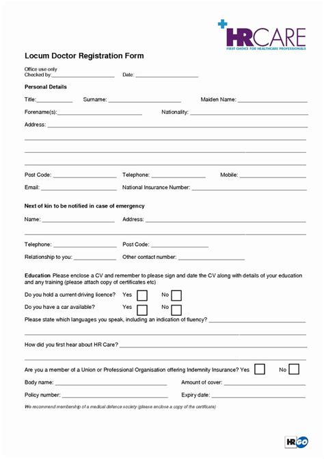 printable office forms lovely    doctor fice forms