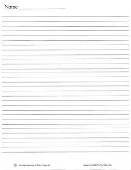pin  sara heeschen  schooling printable lined paper lined paper