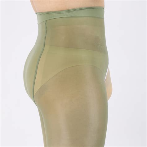 men s shiny lingerie pantyhose tights 8d crotchless ebay