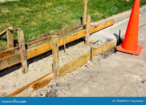 forms  curb  gutter  street stock photo image