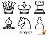 Chess Coloring Pieces Pages Printable Board Print Game Kids Sheets Clipart Smooth Clip Set Drawing Piece Book Colouring Gif Sports sketch template