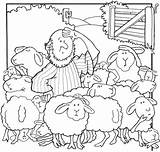 Hirte Parabola Pecorella Smarrita Sheep Colorare Coloring Bambini Prodigo Figliol sketch template