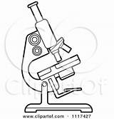 Microscope Clipart Scientific Microscopes Outlined Coloring Simple Illustration Royalty Pages Vector Perera Lal Template Small Clipground Clipartof sketch template
