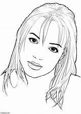 Britney Spears sketch template