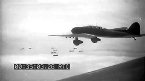 japanese film japanese pilots dive bombers aerials  dive bombers