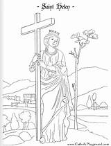 Coloring Saint Helena Saints Pages Helen Da Sheets 18th Catholic Colorare August Catholicplayground St Feast Crafts Kids Colouring Disegni Printable sketch template