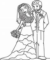Bride Groom Coloring Drawing Wedding Pages Getdrawings Deviantart sketch template