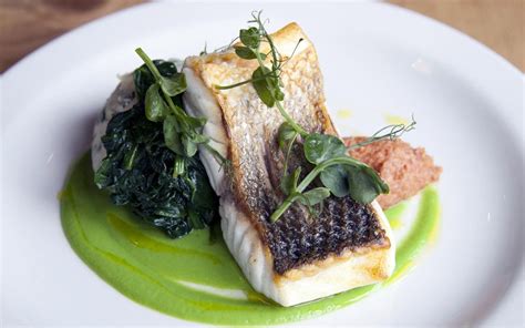 Pan Fried Sea Bass With Herb Mash And Bacon Jam Recipe